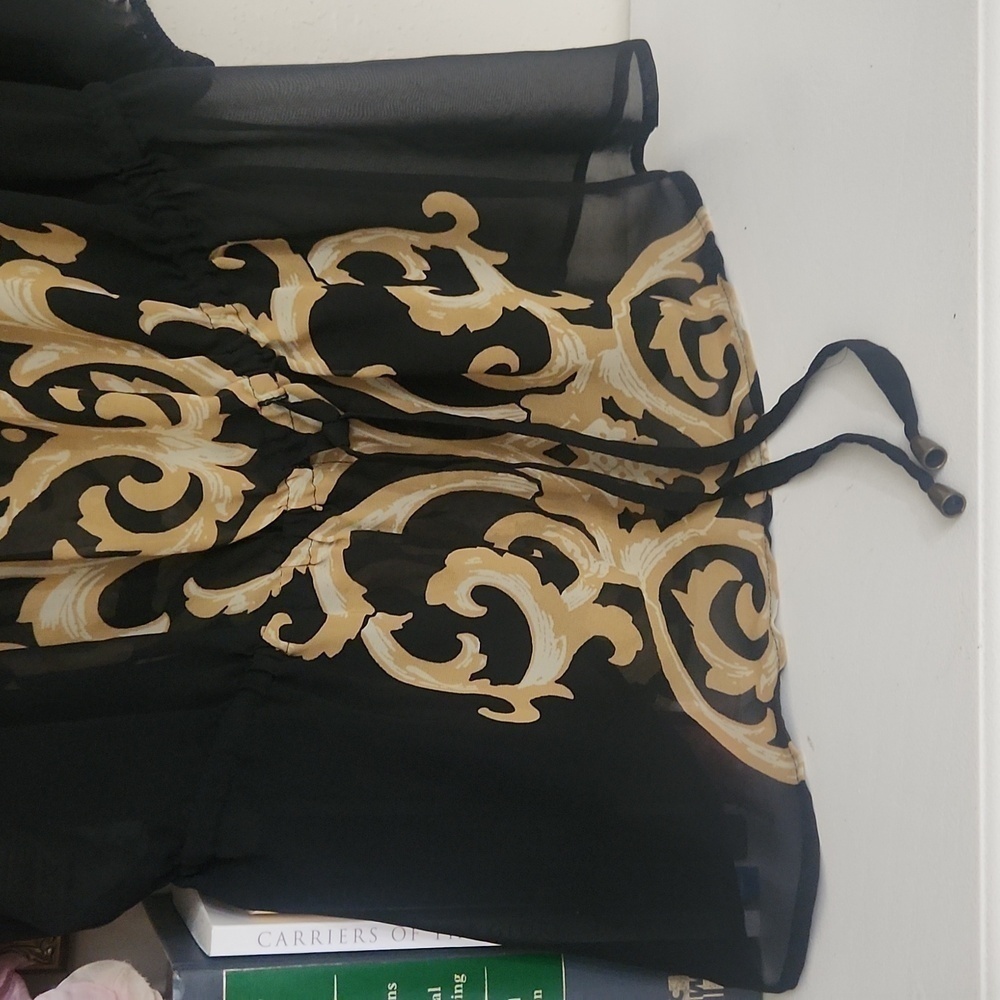 Elegant Black and Gold Women's Top Lane Bryant 22 / 24 Classic Career - Picture 2 of 8